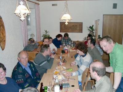 Gemeinsames Beisammensein am Abend