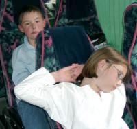 Auf der Heimreise sind alle sind wir fix und fertig.