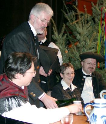 Die Arbeit ist getanz, nun kommt die Feier.