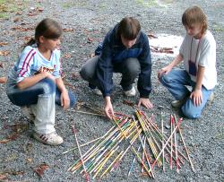 Beim Spielfest.
