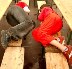 Beim Spielfest.