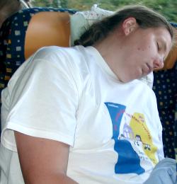 Auf der Heimreise.