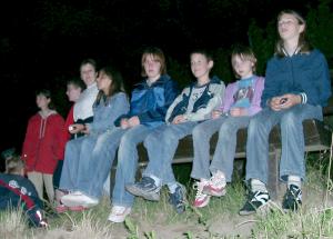 Während der Nachtwanderung