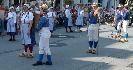 Die TVG-Starkenburg beim Winzerfestumzug in 
Bensheim