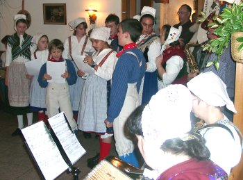 Die TVG Starkenburg beim Singen