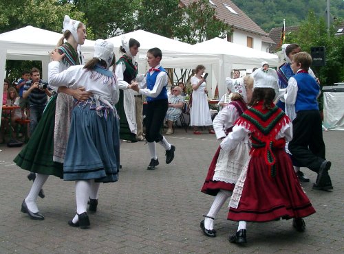 Die Kinder- und Jugendlichen der TVG Starkenburg während der Aufführung