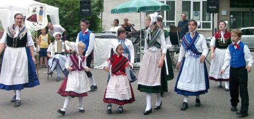 Die Kinder- und Jugendlichen der TVG Starkenburg während der Aufführung