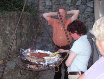 beim Grillen